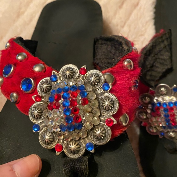 Custom Texas Rangers Flip Flops - Picture 5 of 6